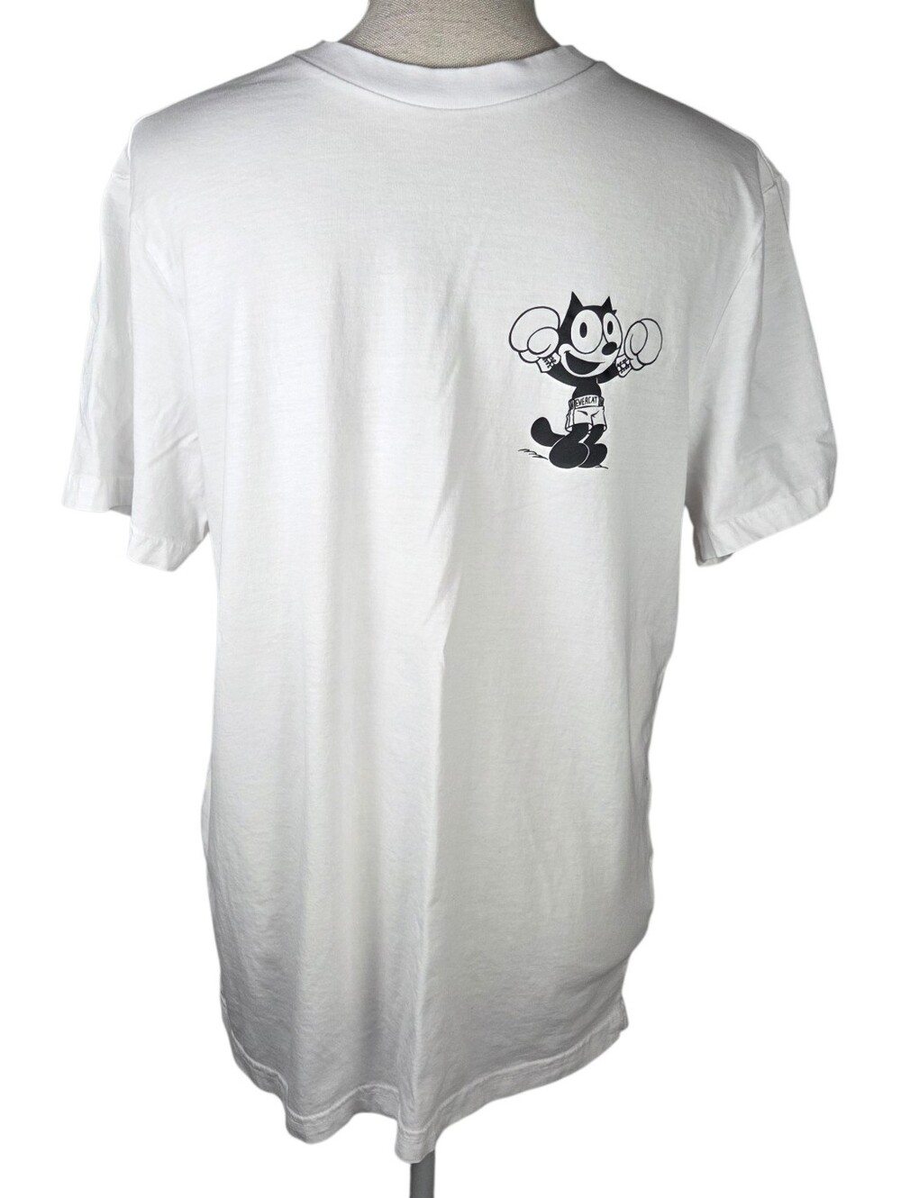 H&M Felix The Cat T-Shirt Mens Medium -White & Black -Cartoon Tee -Short Sleeve